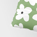 Daisy field - green Pillow Sham Gallery Image 4