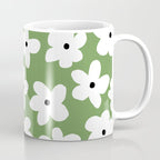 Daisy field - green Coffee Mug Gallery Image 1