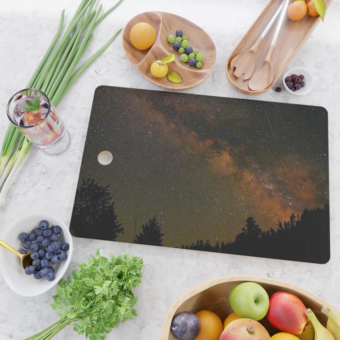 Milky Way in Northern California Cutting Board Gallery Image 2