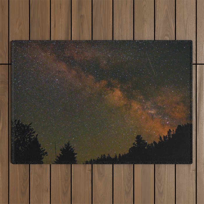Milky Way in Northern California Outdoor Rug Gallery Image 1