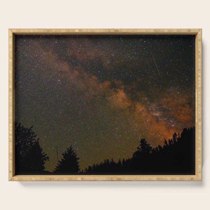 Milky Way in Northern California Serving Tray Gallery Image 1