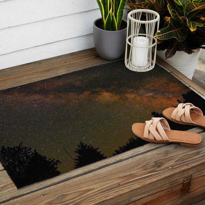 Milky Way in Northern California Outdoor Rug Gallery Image 2