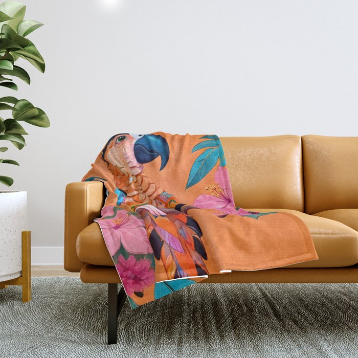 The Parrot Throw Blanket Gallery Image 1