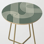 Minimalist Lines in Forest Green Side Table Gallery Image 2