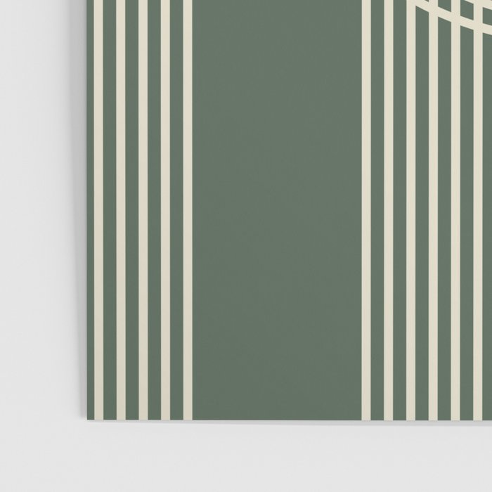 Minimalist Lines in Forest Green Poster Gallery Image 3