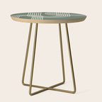 Minimalist Lines in Forest Green Side Table Gallery Image 1