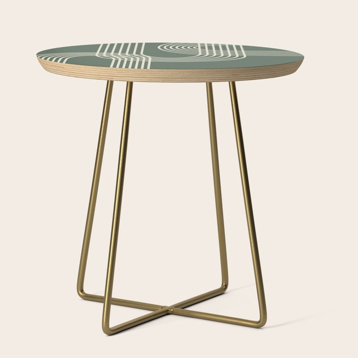 Minimalist Lines in Forest Green Side Table Gallery Image 1