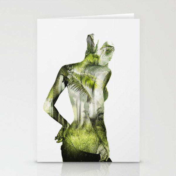 Tropical Woman Stationery Card Gallery Image 2