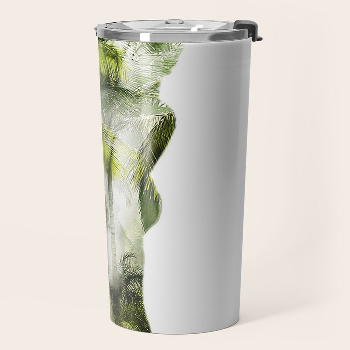 Tropical Woman Travel Mug Gallery Image 2