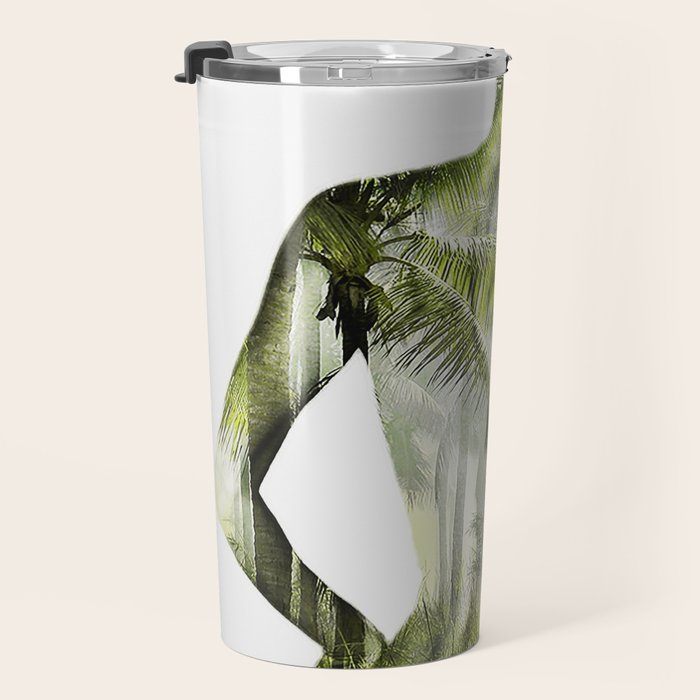 Tropical Woman Travel Mug Gallery Image 3