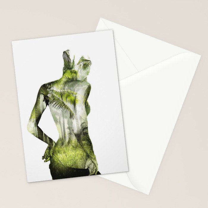 Tropical Woman Stationery Card Gallery Image 2