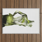 Tropical Woman Outdoor Rug Gallery Image 1