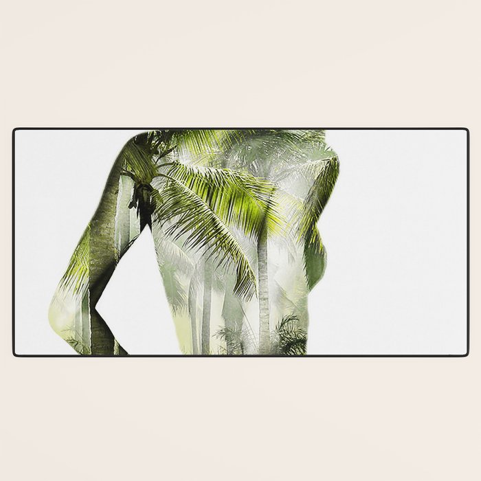 Tropical Woman Desk Mat Gallery Image 3