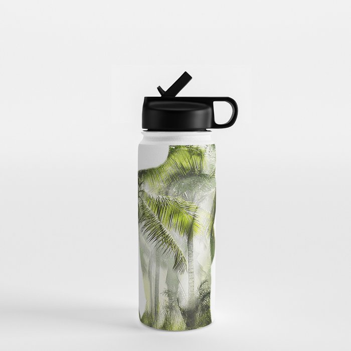 Tropical Woman Water Bottle Gallery Image 1