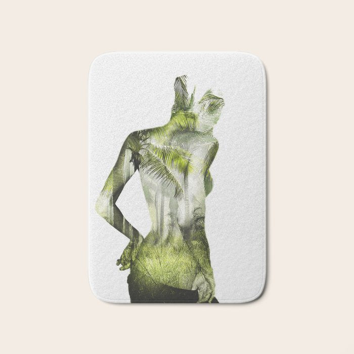 Tropical Woman Bath Mat Gallery Image 1