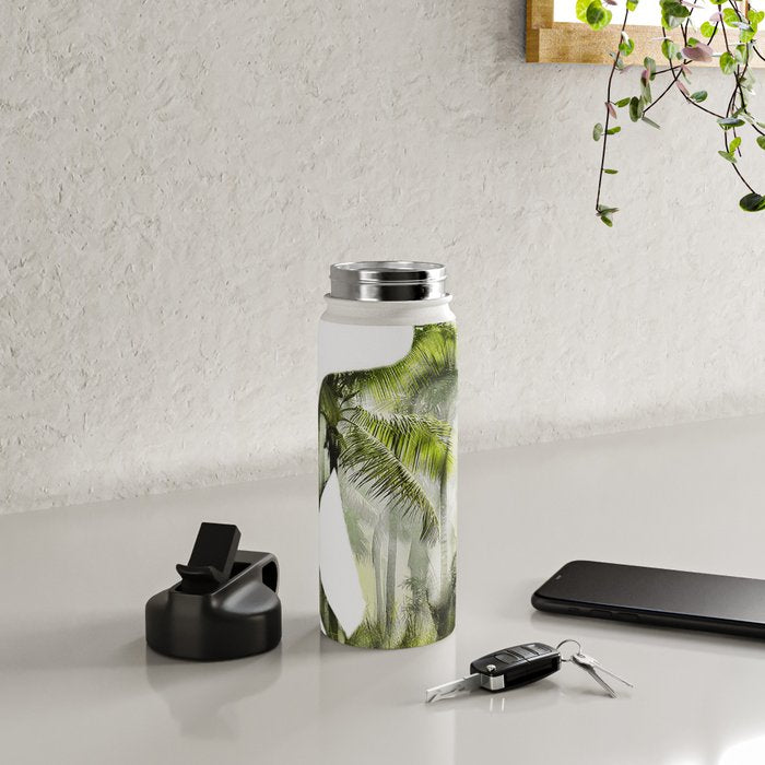 Tropical Woman Water Bottle Gallery Image 5