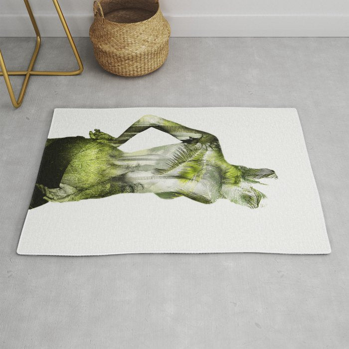 Tropical Woman Rug Gallery Image 1