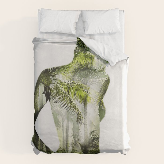 Tropical Woman Duvet Cover Gallery Image 6