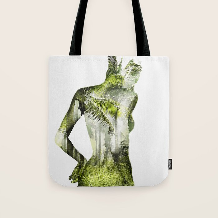 Tropical Woman Tote Bag Gallery Image 1