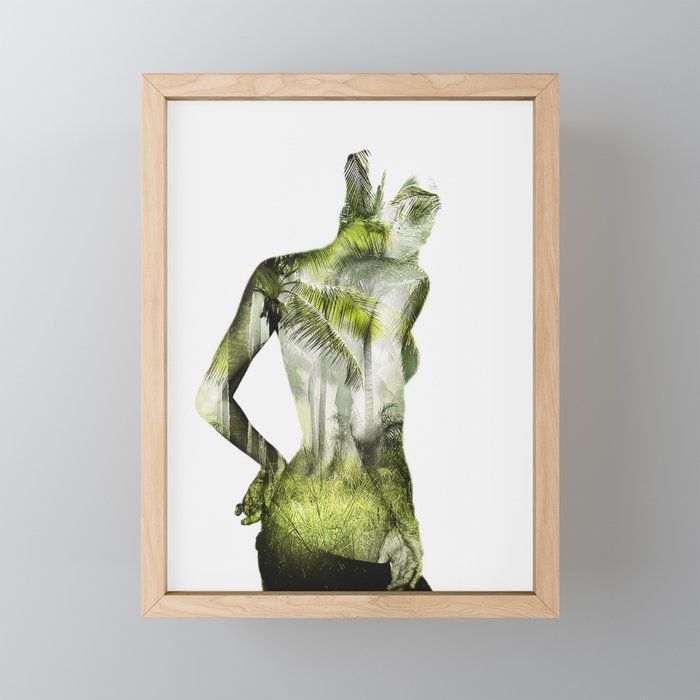 Tropical Woman Mini Art Print Gallery Image 1