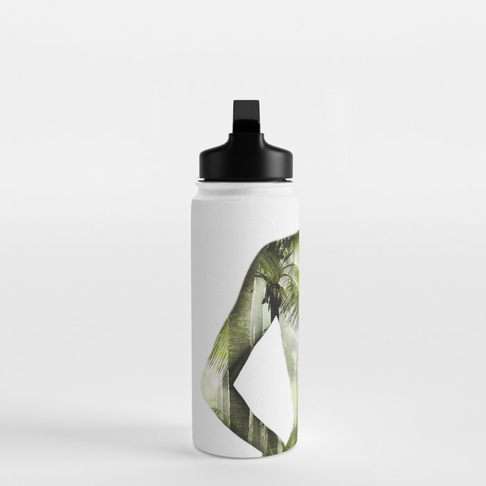Tropical Woman Water Bottle Gallery Image 3