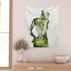 Tropical Woman Wall Tapestry Gallery Image 2