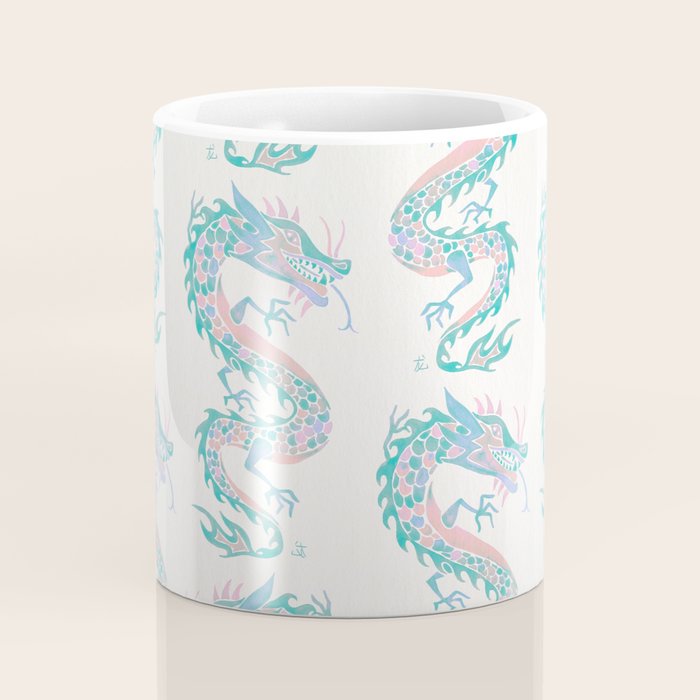 Chinese Dragon â 90s Pastel Palette Coffee Mug Gallery Image 4