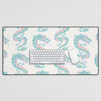 Chinese Dragon â 90s Pastel Palette Desk Mat Gallery Image 1