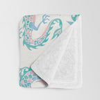 Chinese Dragon â 90s Pastel Palette Throw Blanket Gallery Image 3