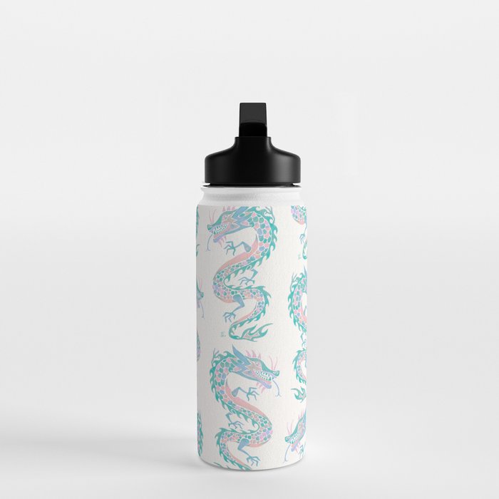 Chinese Dragon â 90s Pastel Palette Water Bottle Gallery Image 3