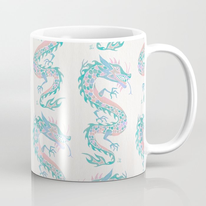 Chinese Dragon â 90s Pastel Palette Coffee Mug Gallery Image 1