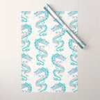 Chinese Dragon â 90s Pastel Palette Wrapping Paper Gallery Image 1