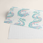 Chinese Dragon â 90s Pastel Palette Wrapping Paper Gallery Image 2