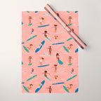 Surfer Girls Wrapping Paper Gallery Image 1