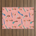 Surfer Girls Outdoor Rug Gallery Image 1