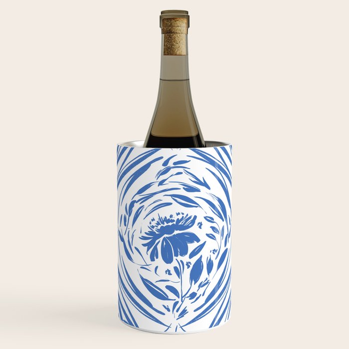 Floral pleasure pattern BW Wine Chiller Gallery Image 1