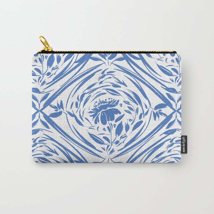 Floral pleasure pattern BW Carry All Pouch Gallery Image 1