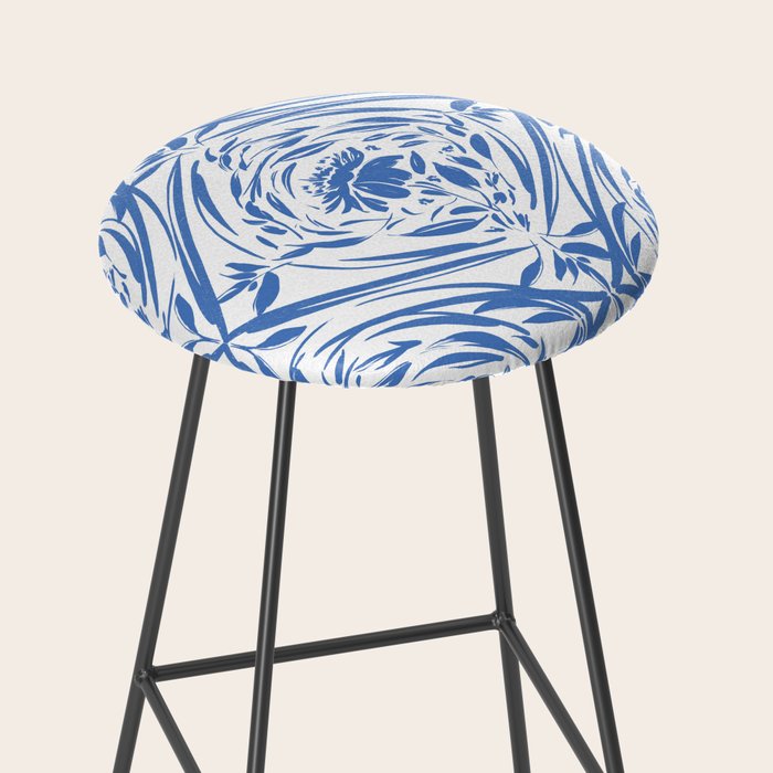 Floral pleasure pattern BW Stool Gallery Image 2