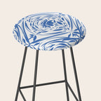 Floral pleasure pattern BW Stool Gallery Image 2
