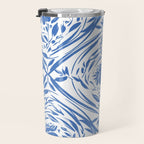Floral pleasure pattern BW Travel Mug Gallery Image 3