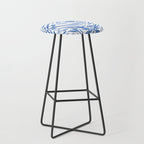 Floral pleasure pattern BW Stool Gallery Image 1