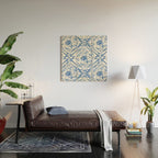 Floral pleasure pattern BW Wood Wall Art Gallery Image 2