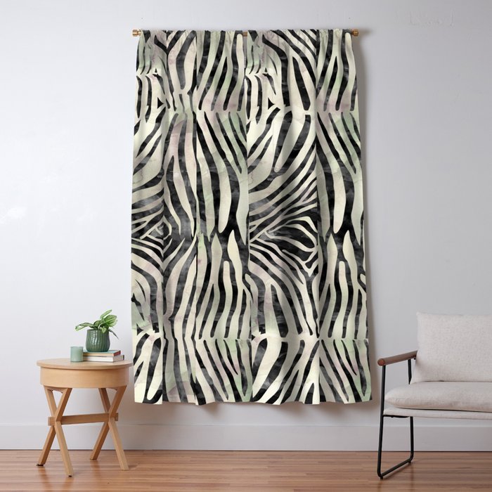 Zebra Print Window Curtain Gallery Image 5