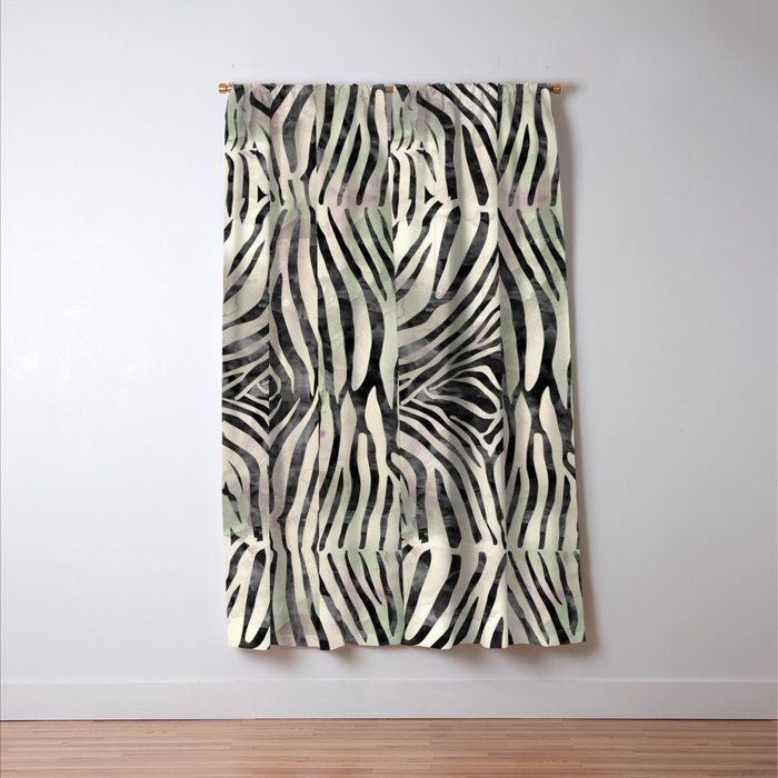Zebra Print Window Curtain Gallery Image 3