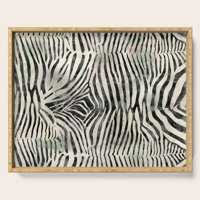 Zebra Print Serving Tray Gallery Image 1