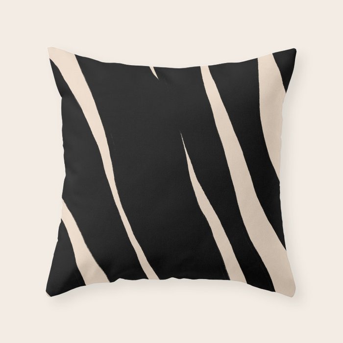 Zebra Throw Pillow Gallery Image 1