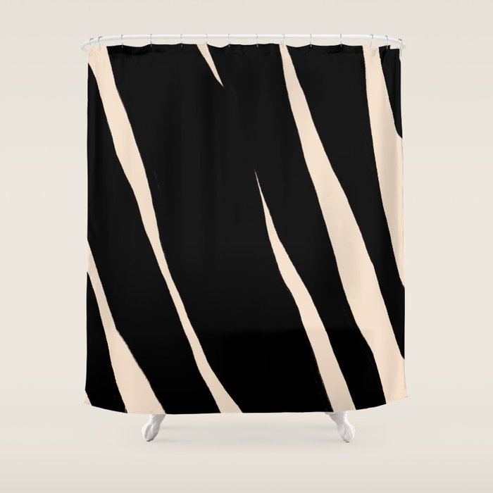 Zebra Shower Curtain Gallery Image 1