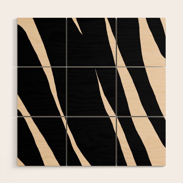 Zebra Wood Wall Art Gallery Image 1