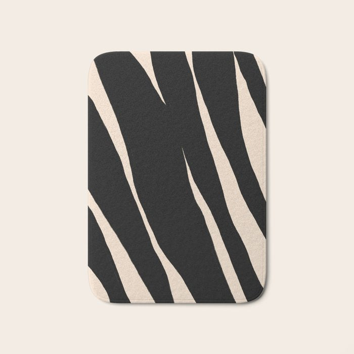 Zebra Bath Mat Gallery Image 1