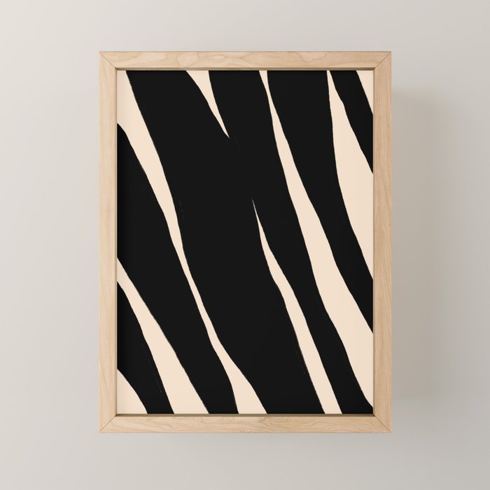 Zebra Mini Art Print Gallery Image 1
